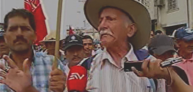 Agricultores de Guayas protestan en rechazo a nuevas políticas gubernamentales