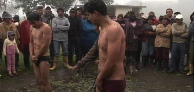 Dos cuatreros recibieron castigo indígena por robo de ganado en Cotopaxi
