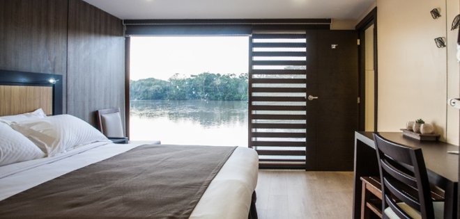 Recorra la Amazonía ecuatoriana sobre un barco-hotel 5 estrellas