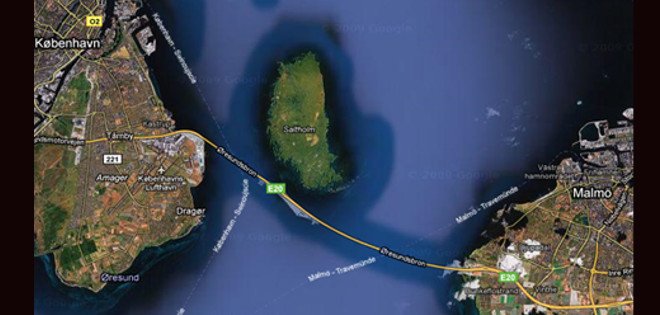 El Puente de Oresund une a Suecia y Dinamarca