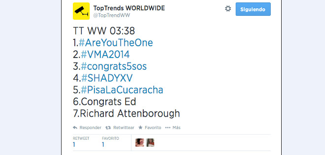 ETT3 logró ayer 18 trending topics en Ecuador y 3 mundiales