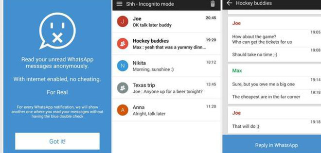&#039;Shh&#039;, una aplicación que burla el doble check azul de WhatsApp