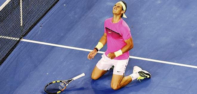 Nadal, al borde de la extenuación, logra un triunfo épico