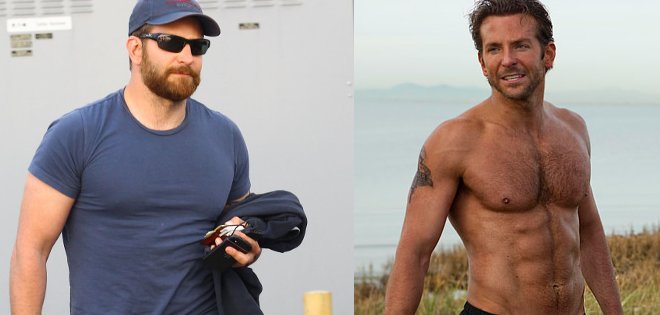 Cambio radical: Bradley Cooper sube 40 libras para película