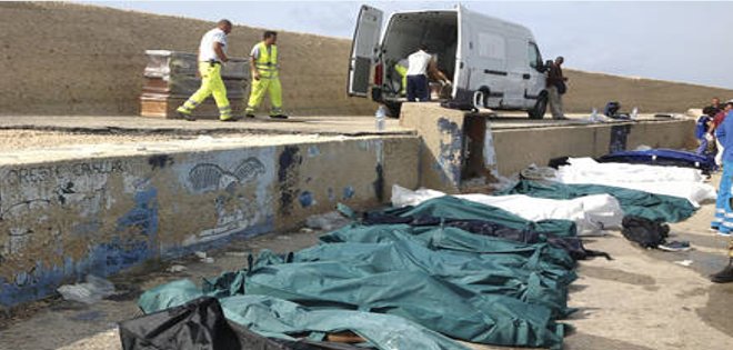 Lampedusa: de 400 personas abordo del barco hay 111 muertos y 155 supervivientes