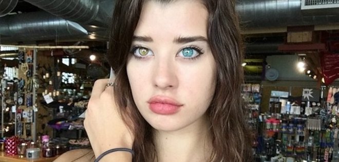 La modelo que sorprende al mundo con el color de sus ojos