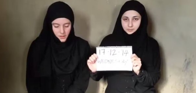Supuestas italianas secuestradas en Siria aparecen en un vídeo