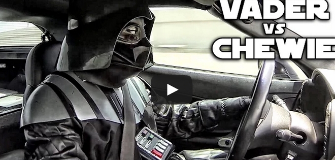 (VIDEO) Chewbacca vs. Darth Vader, una carrera de autos épica
