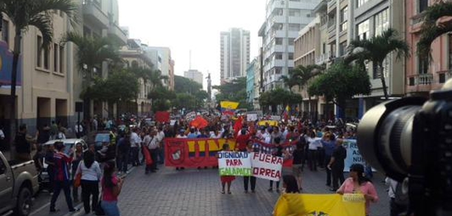 Nueva movilización en Guayaquil se realizó sin contratiempos