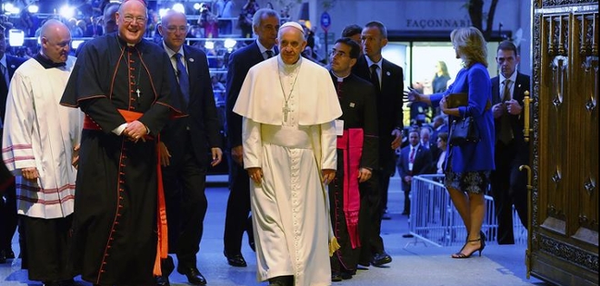 Papa menciona su vergüenza por pederastia al llegar a Nueva York