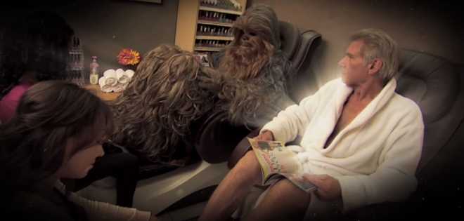 Harrison Ford y Chewbacca protagonizan hilarante video