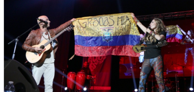 Artistas latinos unen voces en concierto solidario por Ecuador