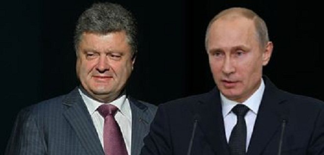 Putin y Poroshenko acuerdan un alto el fuego en el este de Ucrania