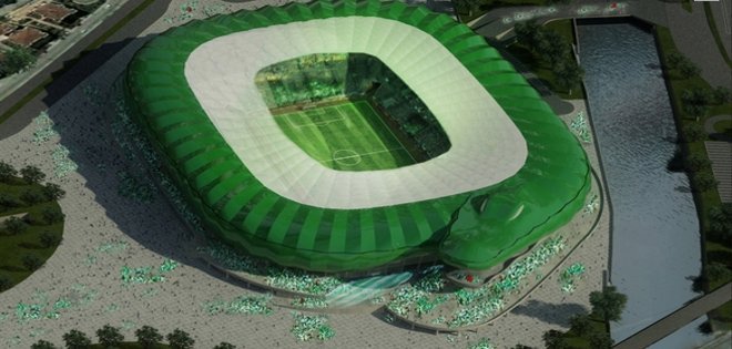 Conozca el estadio en forma de cocodrilo que se construye en Turquía