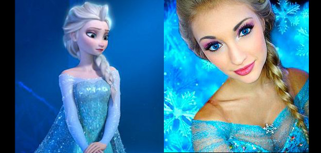 Una joven causa revuelo por su gran parecido con Elsa la de Frozen