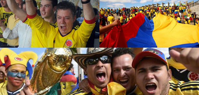 Así los fanáticos colombianos animan a su selección
