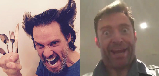 Jim Carrey y Hugh Jackman cambiaron sus roles por un día