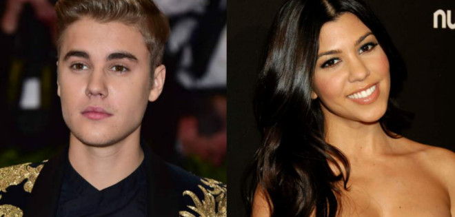Justin Bieber sorprendido con la mayor de las Kardashian