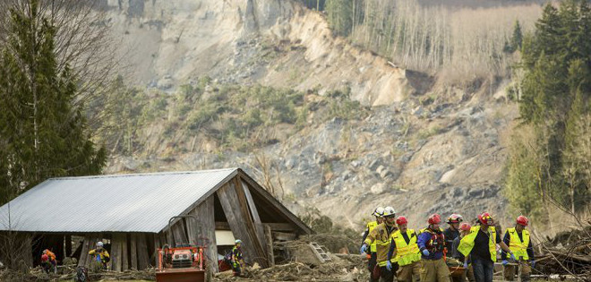 Asciende a 25 el número de muertos por alud en Washington