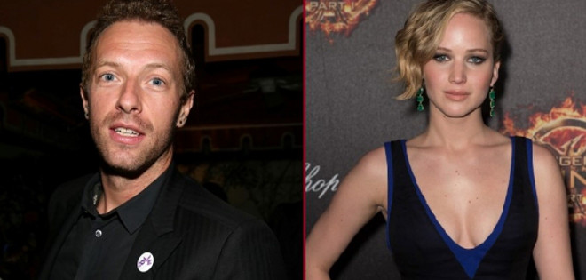 Chris Martin y Jennifer Lawrence juntos en una relación amorosa