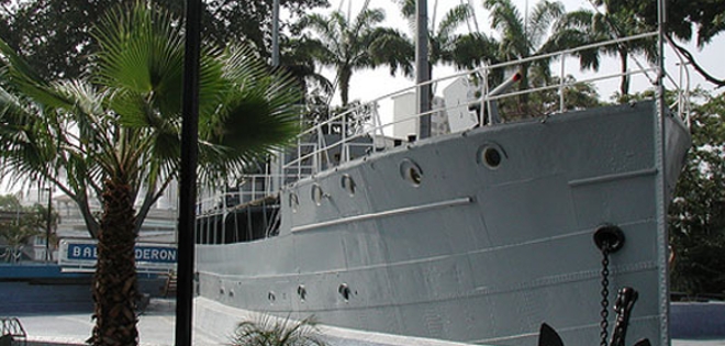 El “cañonero Calderón”, una insignia de valentía ecuatoriana