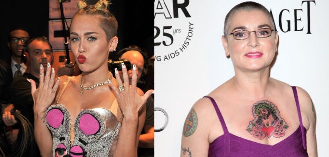 Miley Cyrus responde sin piedad a la carta de la cantante Sinead O&#039;Connor