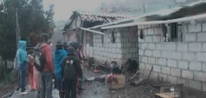 Seis casas afectadas en parroquia de Tungurahua tras lluvias en Ambato