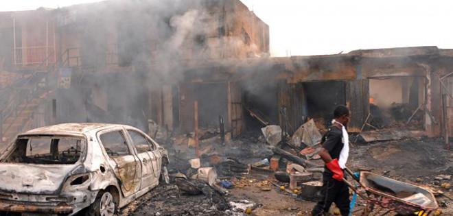 Fuerte explosión sacude un concurrido mercado en el norte de Nigeria