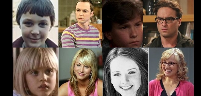 El antes y después de los actores de “The Big Bang Theory”