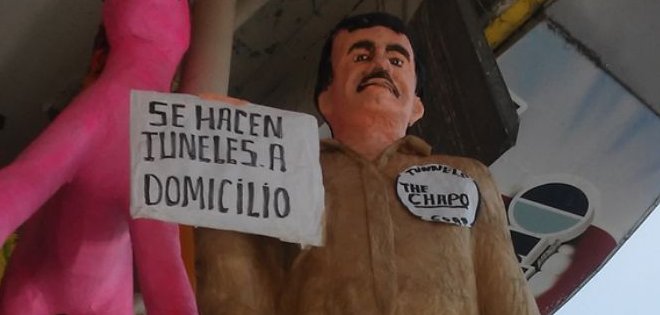 El éxito de las cómicas piñatas de &quot;El Chapo&quot; Guzmán en Tamaulipas