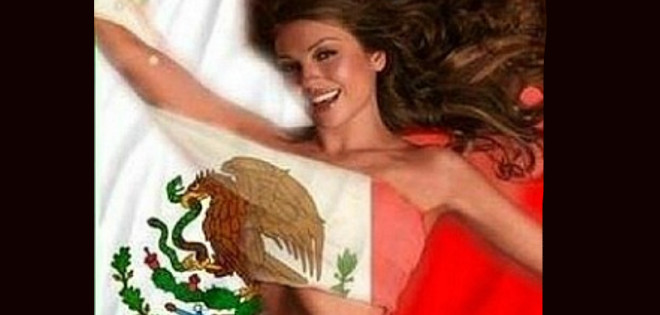 Polémica por foto de Thalía con la bandera de México
