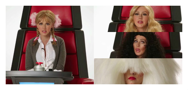 Christina Aguilera hizo una divertida imitación de Miley Cyrus, Britney y Shakira