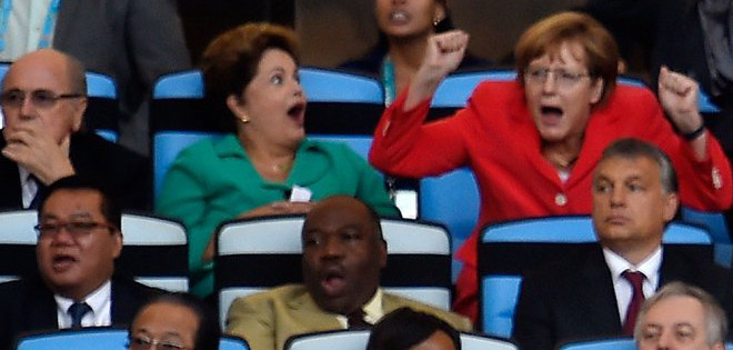 ¿Dilma Rousseff gritó el gol de Alemania contra Argentina?