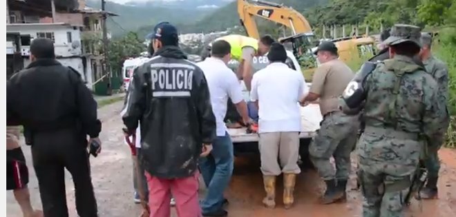Tres menores de edad mueren en deslave en Zamora Chinchipe