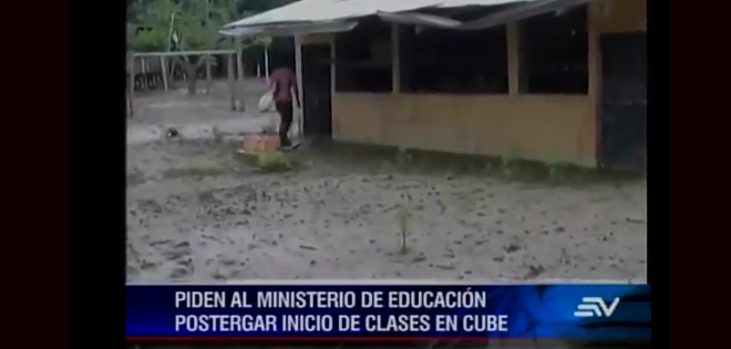 Quinindé: Escuelas no están listas por fuertes lluvias