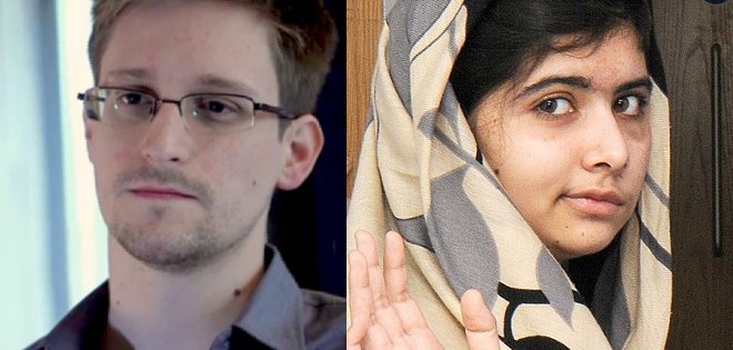 Edward Snowden y Malala Yousafzai, finalistas del premio Sájarov 2013