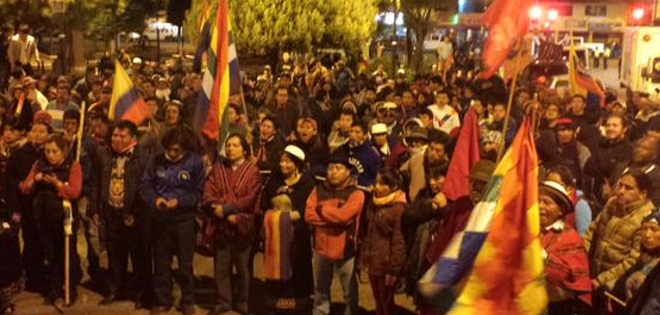 Organizaciones indígenas desconocen apoyo de políticos de oposición