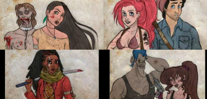 FOTOS: Así lucirían los personajes de Disney en “The Walking Dead”