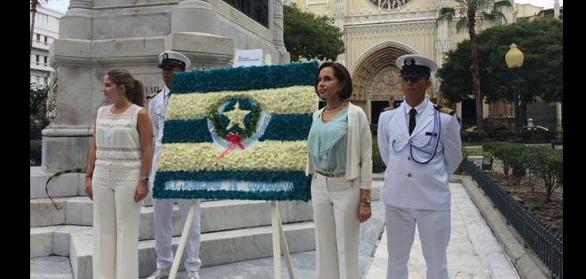 Autoridades rememoraron la fundación de la urbe porteña, en medio de tensión política