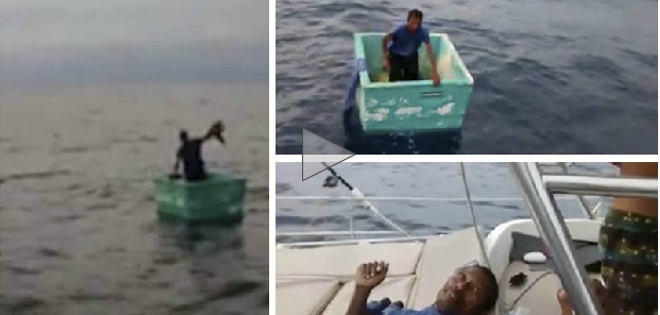 Pescador sobrevivió 8 días en el mar gracias a una hielera