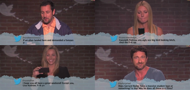 (VIDEO) Más celebridades leen tuits de odio hacia ellos