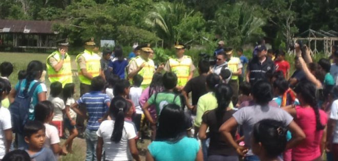 Autoridades nacionales arriban a Sarayaku tras la pista de Jiménez