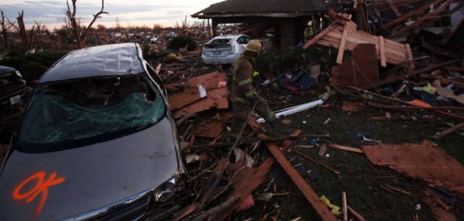 Cinco muertos por tormentas y tornados en Estados Unidos