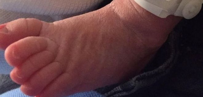 Shakira compartió la foto del pie de su bebé Sasha