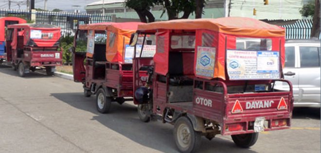 Ordenanza impide que tricimotos circulen por el casco comercial de Daule