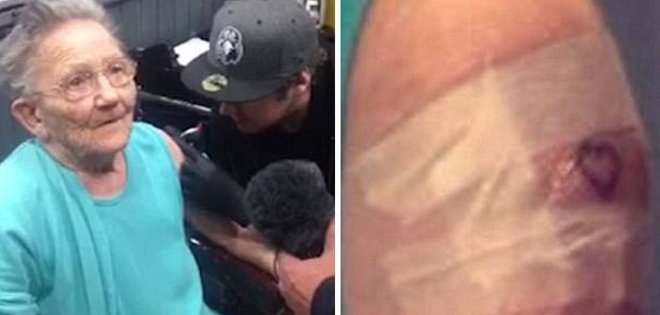 Conoce a la abuela que se escapó de un asilo para hacerse un tatuaje