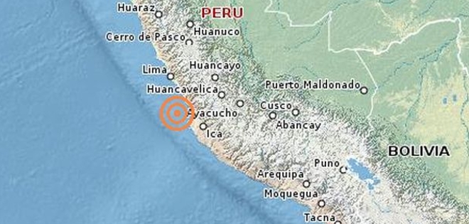 Un sismo de magnitud 5,1 sacude la costa sur de Perú