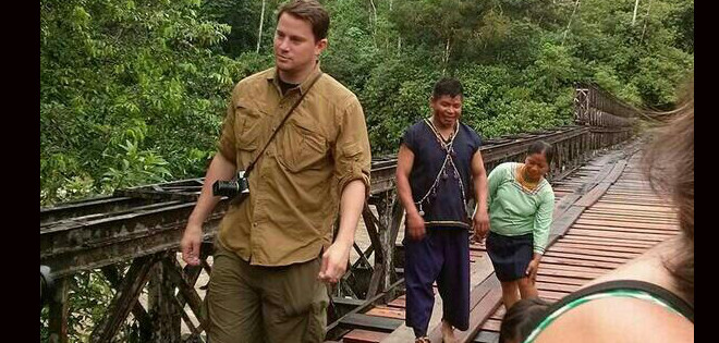 Actor Channing Tatum visitó la Amazonía ecuatoriana
