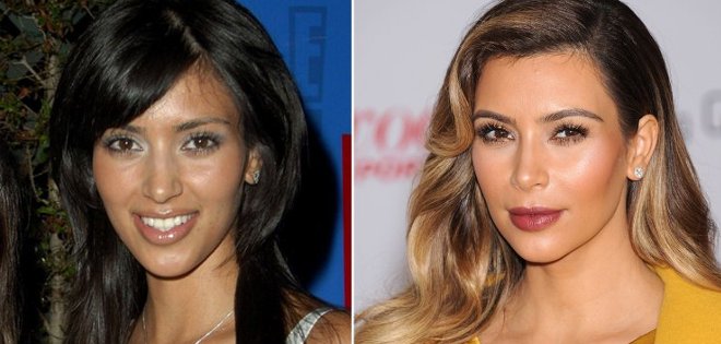 La transformación de Kim Kardashian a través de los años