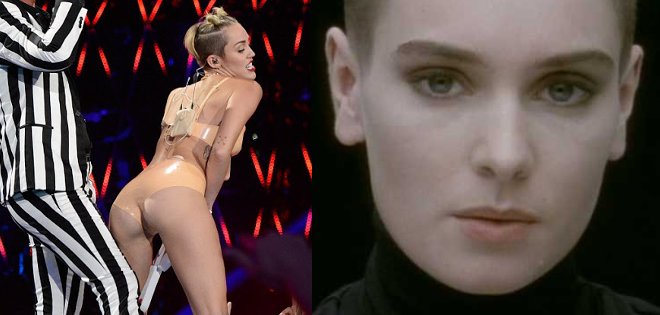 Cantante Sinead O&#039;Connor da una lección de moral a Miley Cyrus